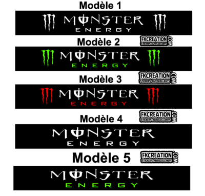 Bandeau Pare soleil Monster energy