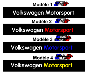 Bandeau Pare soleil Volkswagen motorsport