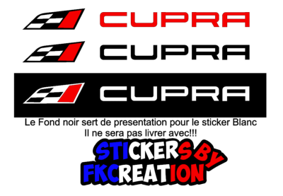 Autocollant Seat - Logo Cupra noir