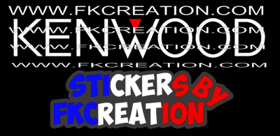Sticker kenwood logo