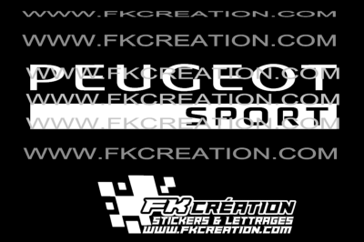 Sticker peugeot sport version 2