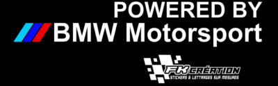 Sticker Powered By BMW motorsport