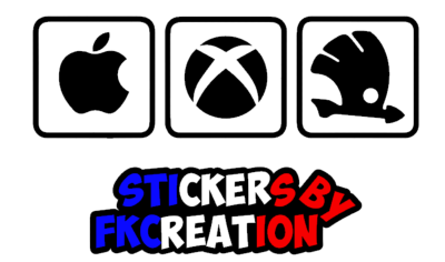 Sticker Skoda apple xbox