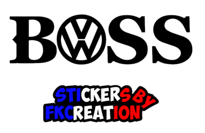 Sticker boss vw 