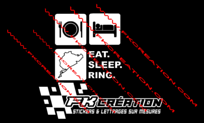 Sticker Eat Sleep Nürburgring