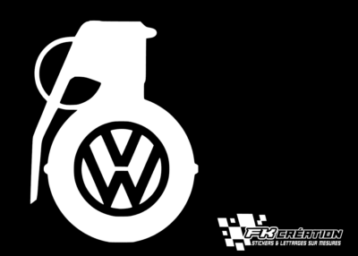 Sticker grenade VW