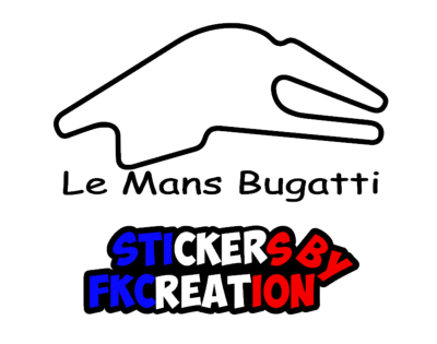 Sticker Le Mans Bugatti