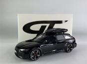 Audi RS6 AVANT (C8) Mythos Black + Carbon Roof Case (CLDC007) GT Spirit 1/18