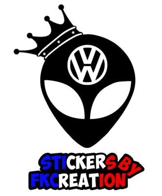sticker alien vw