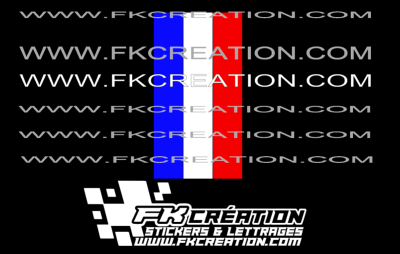 Sticker Bande bleu blanc rouge