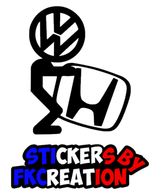 Sticker VW nique honda
