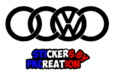 Sticker audi vw