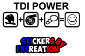 Sticker Skoda tdi power