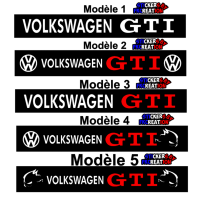 Bandeau Pare soleil Volkswagen gti