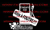 Sticker conduite eco RAF