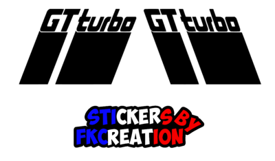 Kit sticker renault GT Turbo