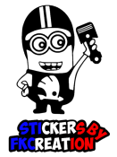 Sticker Minion Piston Skoda