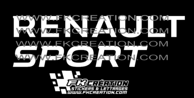 Sticker renault sport 2016