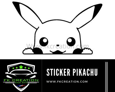Sticker pikachu pokémon cacher