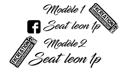 Sticker facebook seat leon 1p