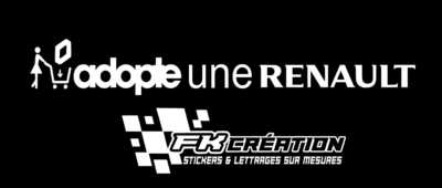 Sticker Adopte une renault