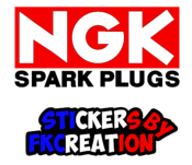 Sticker NGK spark plugs