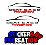 Sticker Seat exeo Francophone Gauche et droite