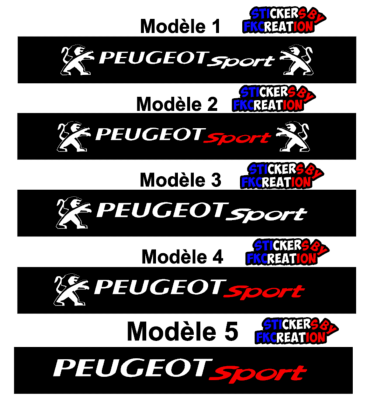 Bandeau Pare soleil peugeot sport v5