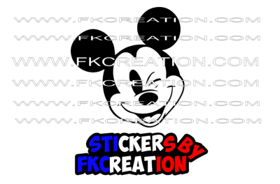 Sticker Tête Mickey