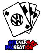 Sticker Carte vw