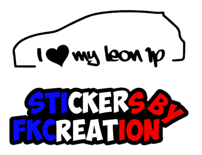 Sticker i love my leon 1p