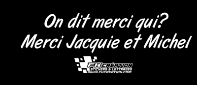 Sticker On dit merci qui? 