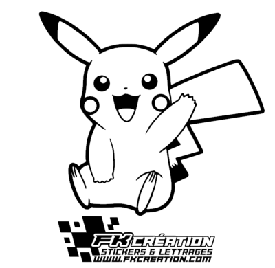 Sticker pikachu pokémon 