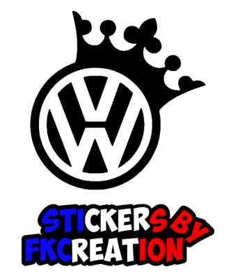 Sticker VW couronne