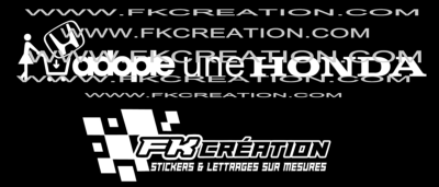 Sticker Adopte une honda