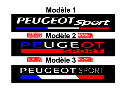 Bandeau Pare soleil Peugeot Sport Bleu Blanc Rouge