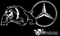 Sticker Bulldog mercedes benz