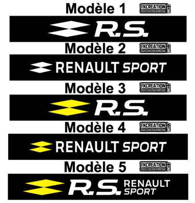 Bandeau Pare soleil Renault sport 2017 