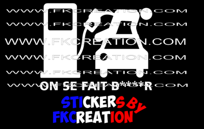 sticker on se fait baiser essence