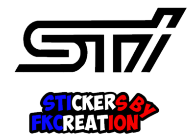 Sticker sti subaru