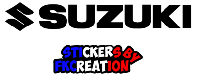 sticker Suzuki + logo