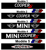 Mix Mini Cooper - Patch Porte-clés Autocollants - giga-shop -  le plus grand dans le monde entier - Boutique Patch