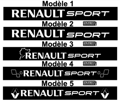 Bandeau pare soleil Renault Sport 2016 Type 3 - Pro-RS