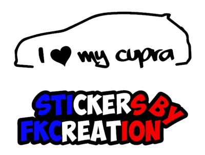 Sticker i love my Cupra 6l