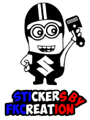 Sticker minion piston suzuki