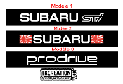 Bandeau Pare soleil Subaru Sti