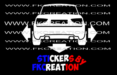Sticker Down and out audi a1 v2