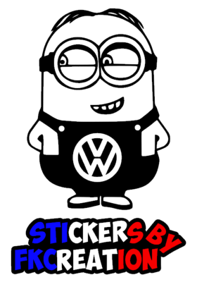 Sticker Minion vw