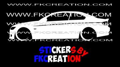 Sticker  silhouette Bmw e92