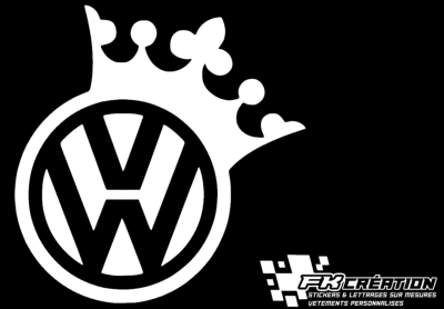 Sticker VW couronne